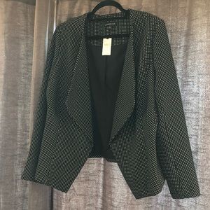 Lane Bryant polka dot blazer NWT